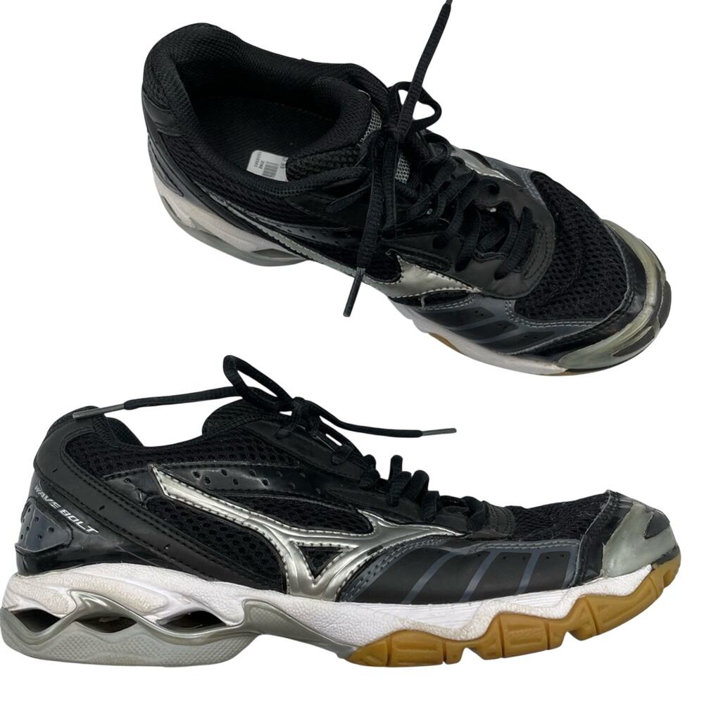 Mizuno Black & Grey Running Shoes Sneakers Womens 8 Comfort Athletic Casual
